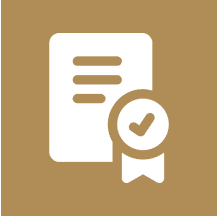 Award certificate illustration with ribbon