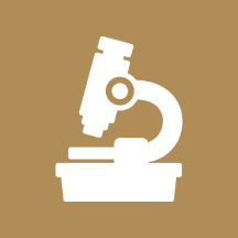 Science tool icon on brown